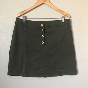 Banana Republic Button Front A-Line Skirt